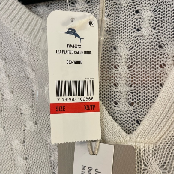 Tommy Bahama women’s cable tunic in white size XS/TP. - Picture 3 of 7